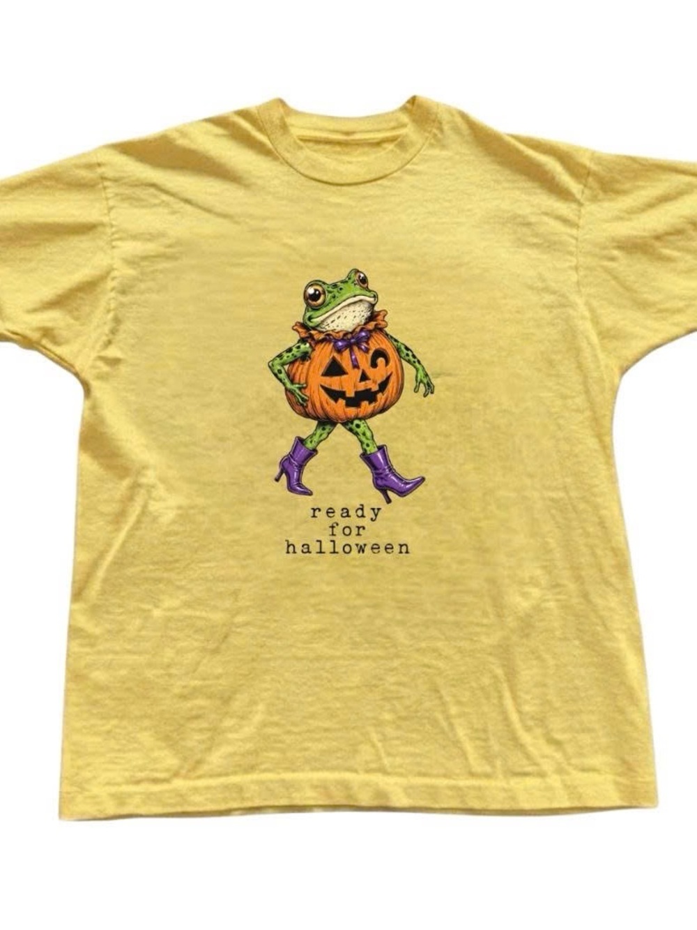 Halloween Frog Pumpkin Tee - Ready for Halloween